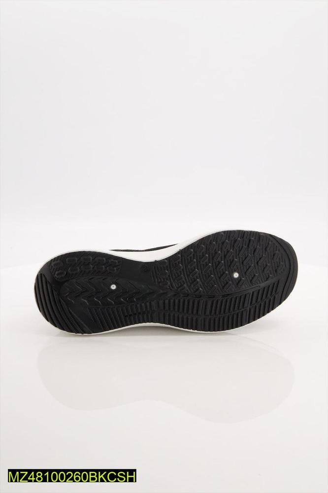 Black Slip-On Jogging Shoes for Daily Wear 4