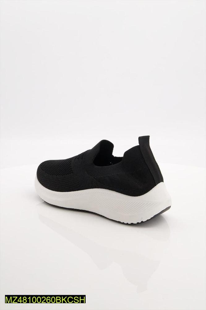 Black Slip-On Jogging Shoes for Daily Wear 2